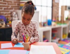 toddler in class